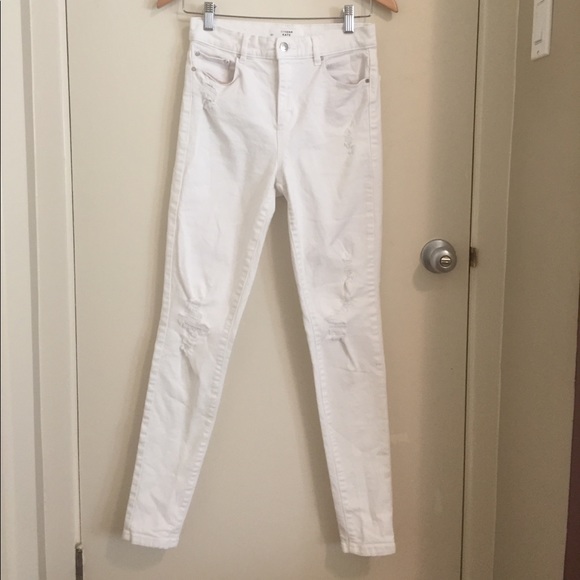 White ripped skinny jeans - Picture 1 of 2